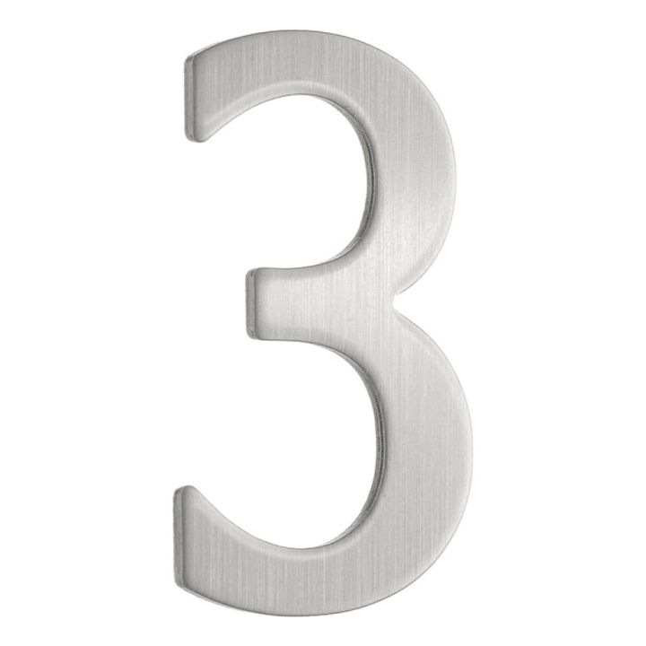 Postkasti number Beslagsboden 3 harjatud roostevaba teras