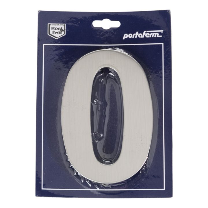 Majanumber Portaferm 0 harjatud roostevaba teras