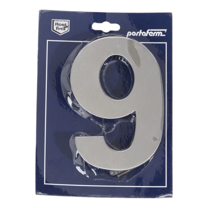 Majanumber Portaferm 9 harjatud roostevaba teras