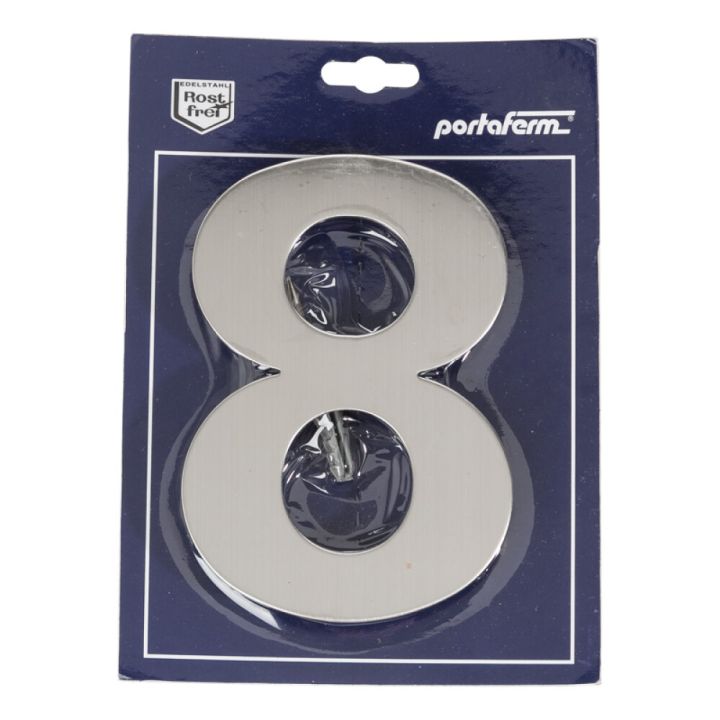 Majanumber Portaferm 8 harjatud roostevaba teras