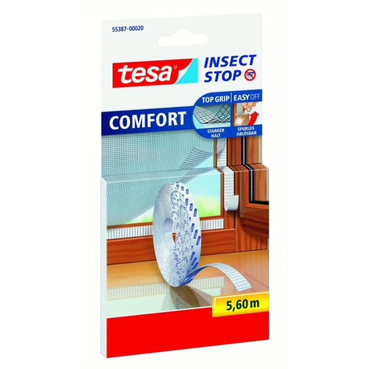 Takjateip putukavõrkudele tesa® Insect stop Comfort  5,6 m x 10 mm
