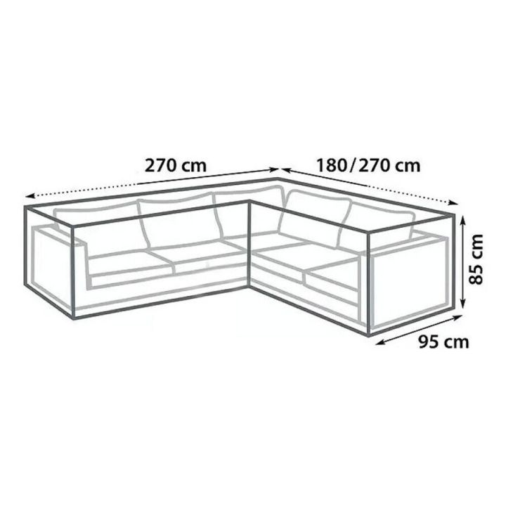 Mööblikate SunFun L kujuga 270 x 95 x 85 cm