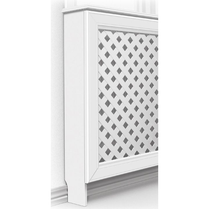 Radiaatori kaitse otsapaneel Lundbergs valge