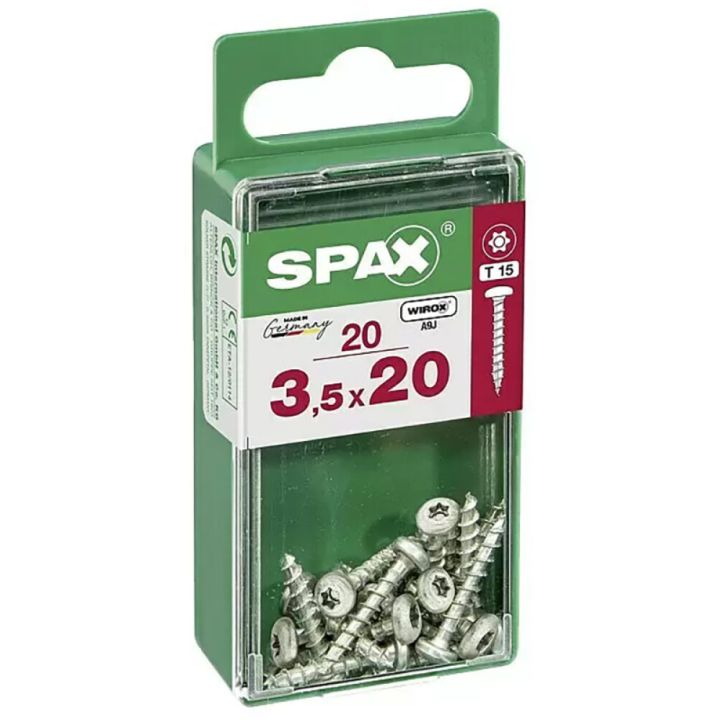 Ümarpeakruvi Spax Wirox T15 3,5 x 20 mm 20 tk