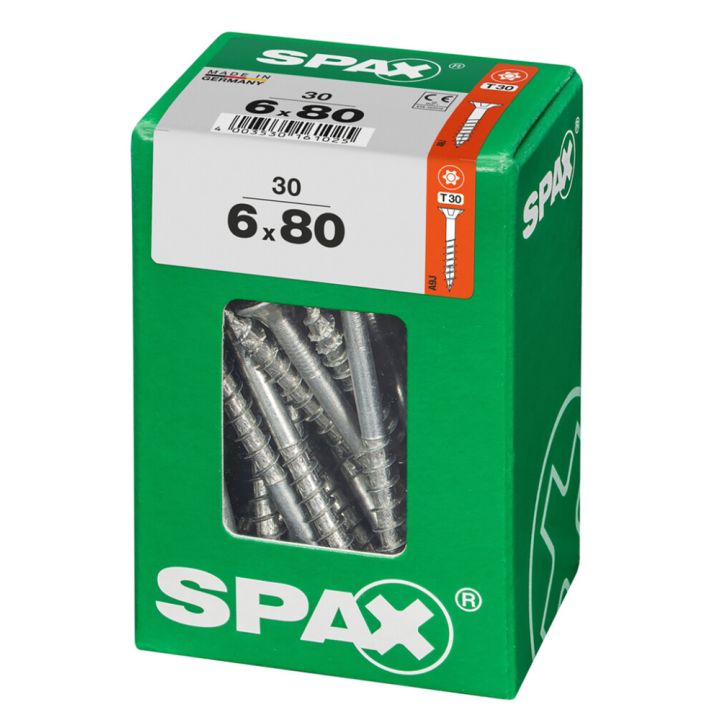 Peitpeakruvi Spax 6 x 80 mm