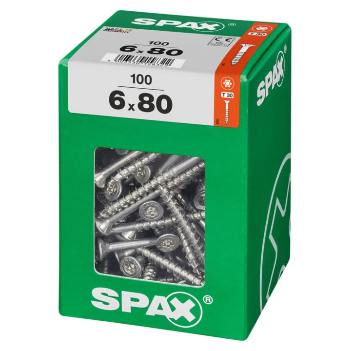 Peitpeakruvi Spax 6 x 80 mm