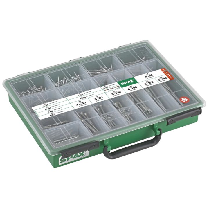 Kruvikomplekt Spax 384-osaline