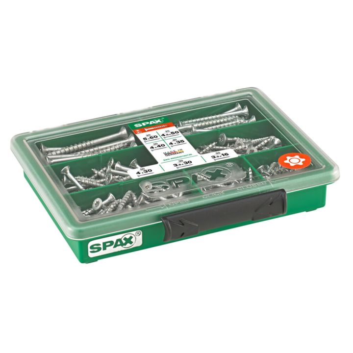 Kruvikomplekt Spax 245-osaline