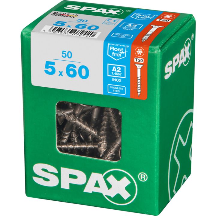 Peitpeakruvi Spax A2 5 x 60 mm