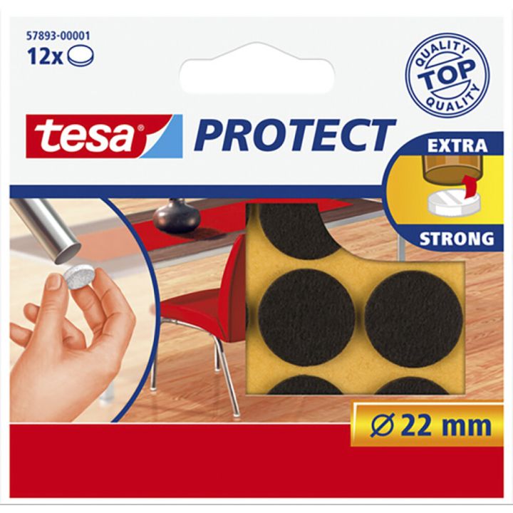 Vildist pehmendus tesa® Protect pruun Ø 22 cm 12 tk