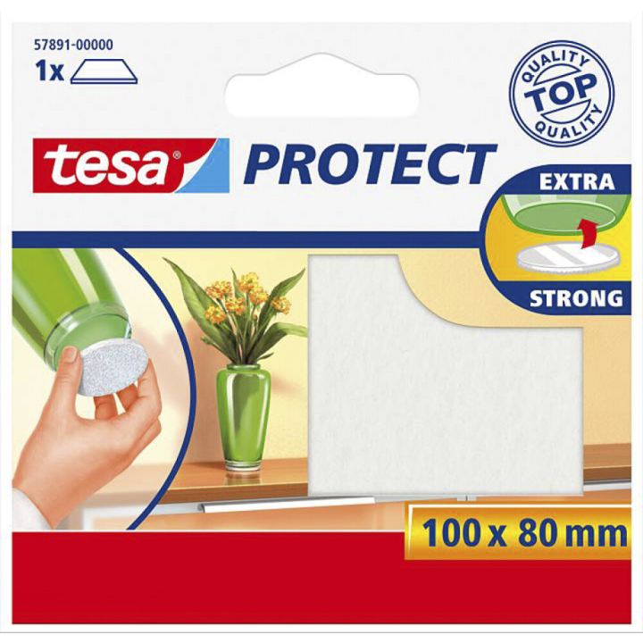 Vildist pehmendus tesa® Protect 100 mm x 80 mm, valge
