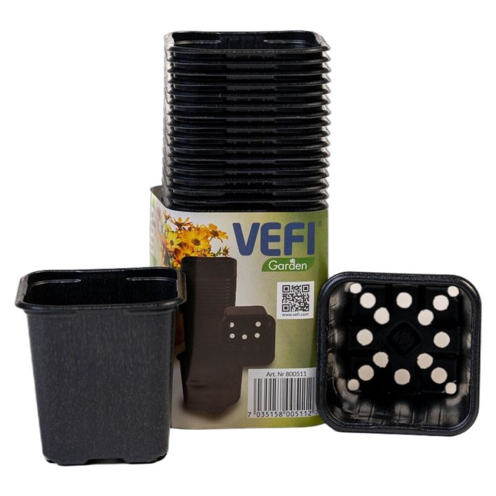 Istutuspott Vefi 8 x 8x x8 cm, 24 tk/pk
