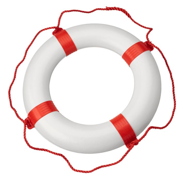 Päästerõngas Seilflechter valge/punane Ø 55 cm