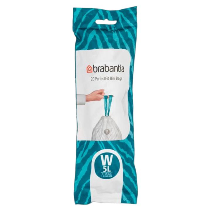 Prügikott Perfect Fit 5 l, valge