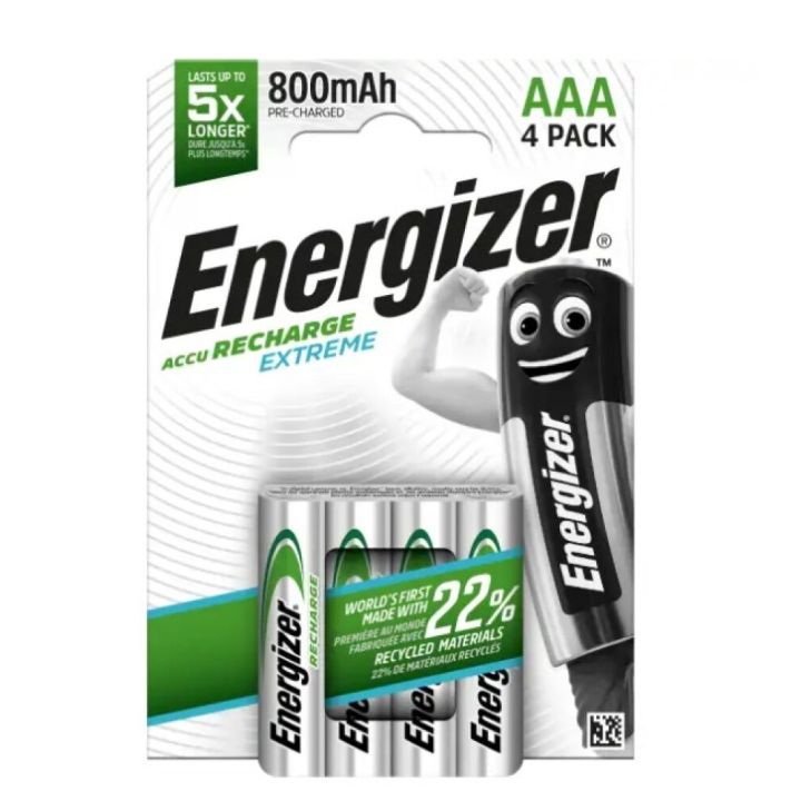 Patareiakud Energizer Recharge Extreme AAA - 4 tk