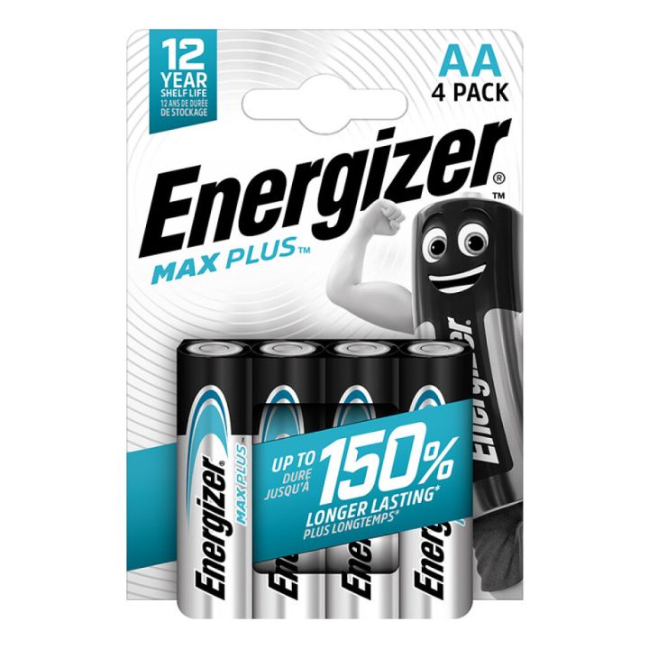 Patareid Energizer Max Plus AA LR6 1.5V – 4 tk pakis