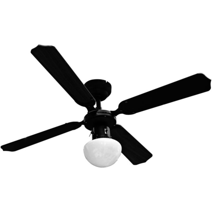 Valgusti ventilaatoriga Proklima Bungonia must