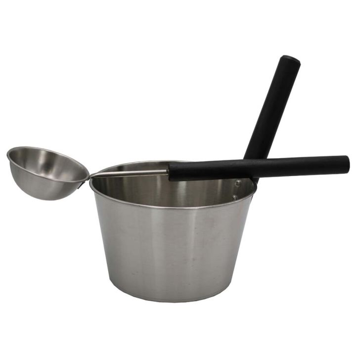Saunalkibu 4 l ja leilikulp Saunia