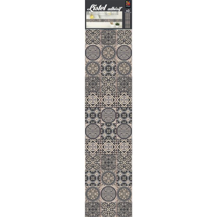 Seinakleebis Plage Plaadid 180 x 5 cm, tumehall