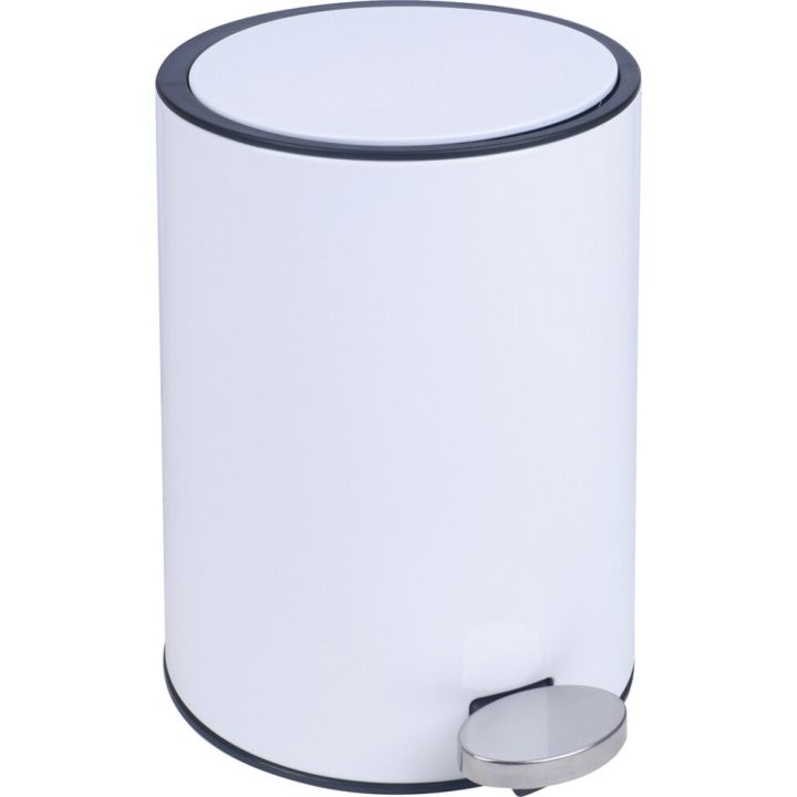 Pedaaliga prügikast Camargue Luba 3 l Valge