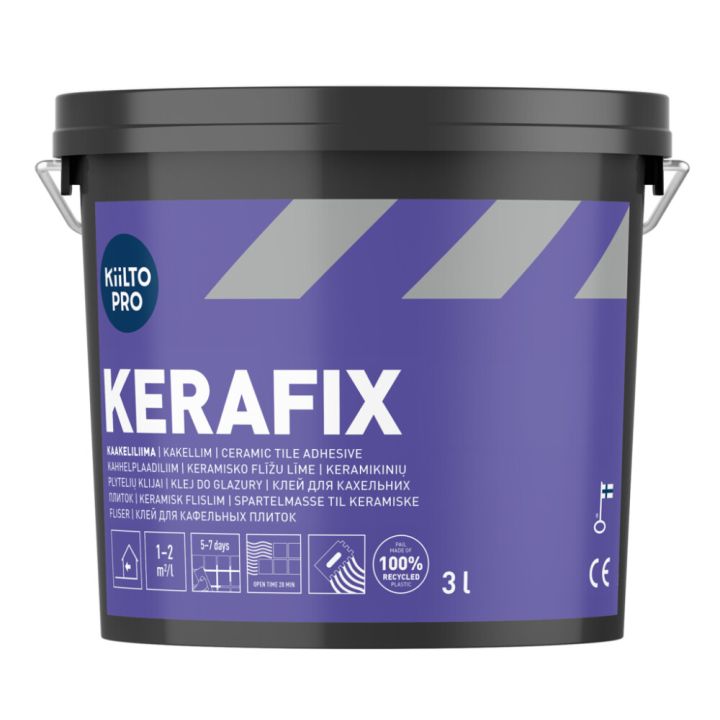 Kahhelplaadiliim Kiilto Pro Kerafix 3 l