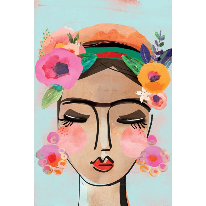 Poster Reinders 066 Colourful Face