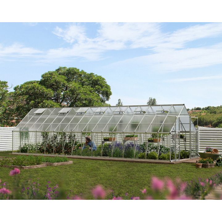 Kasvuhoone Palram-Canopia Balance 28,7 m², hõbedane