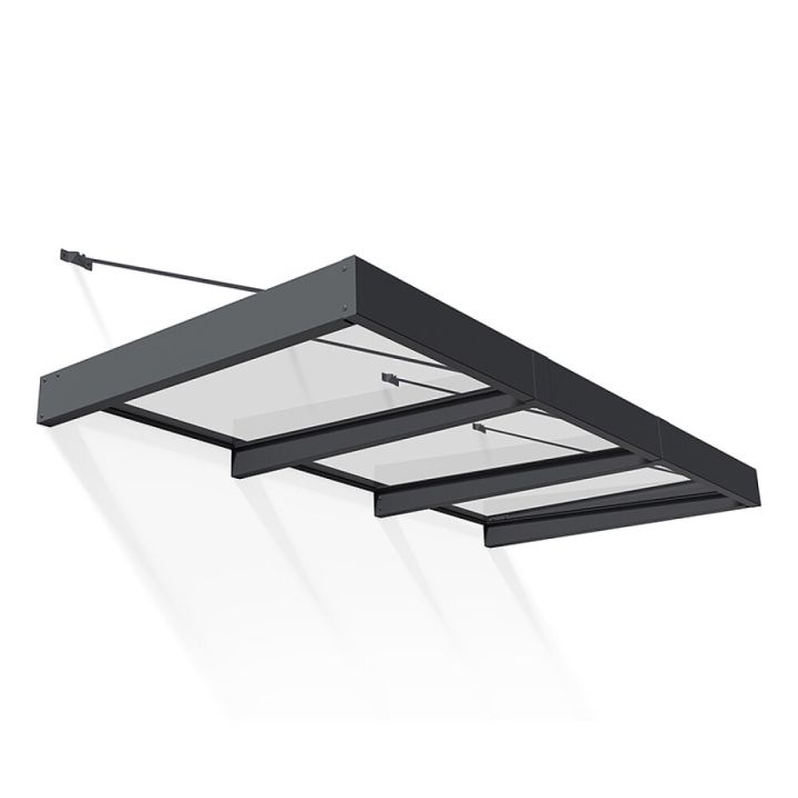 Varikatus Canopia Sophia XL läbipaistev/tumehall 1,4 x 3 m