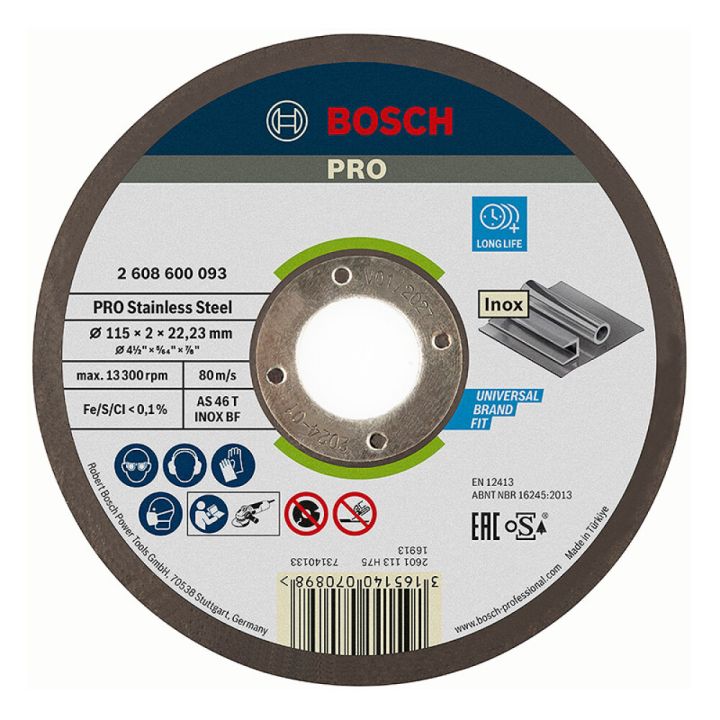 Lõikeketas Bosch Expert for inox 115 x 2 mm