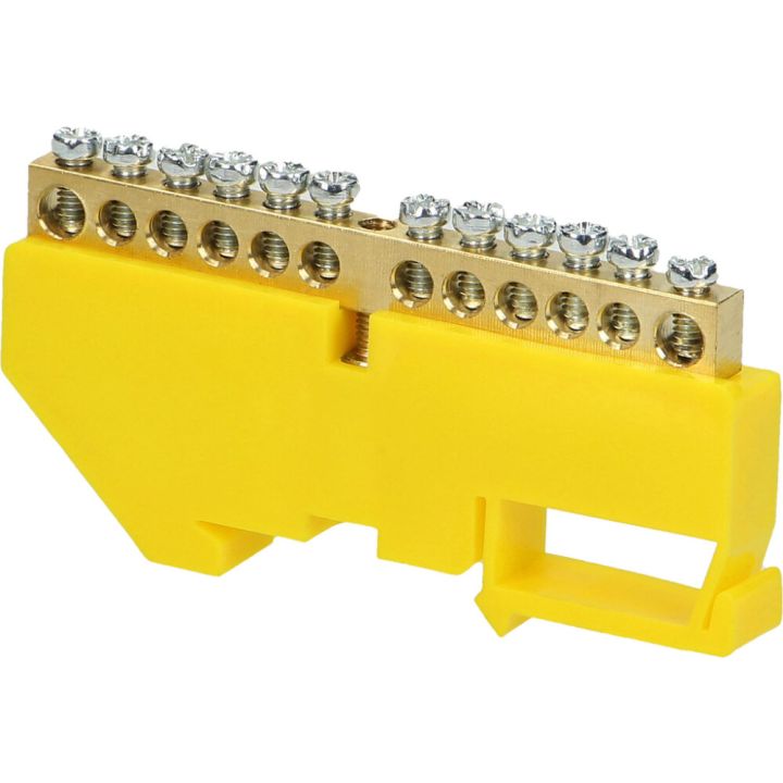 Maanduslatt DIN-liistule Orno PE 12 kollane