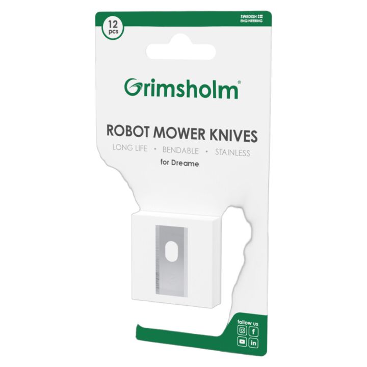 Lõiketera Grimsholm Dreame robotniidukile 12 tk/pk