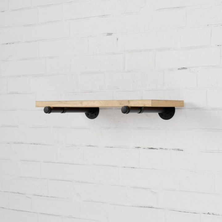 Riiulikanduri komplekt Walteco Rusticline Tube must