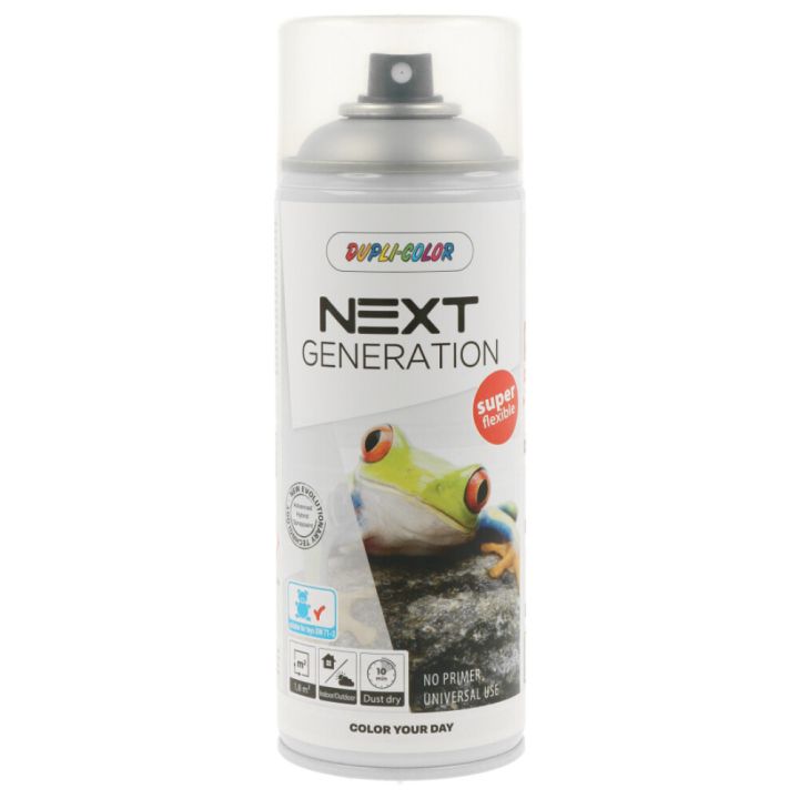Aerosoolvärv Dupli-Color Next Generation 400 ml läikiv RAL9006 white aluminium