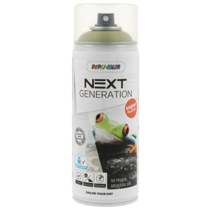 Aerosoolvärv Dupli-Color Next Generation 400 ml mistletone green satin matt