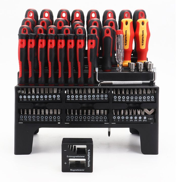 Kruvikeerajate komplekt Alpha Tools 100-osaline
