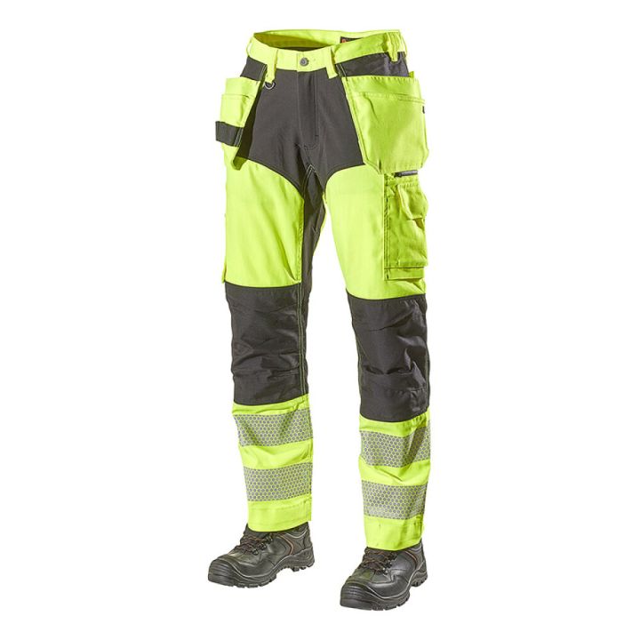 Püksid L.Brador 1075PB kollane/must