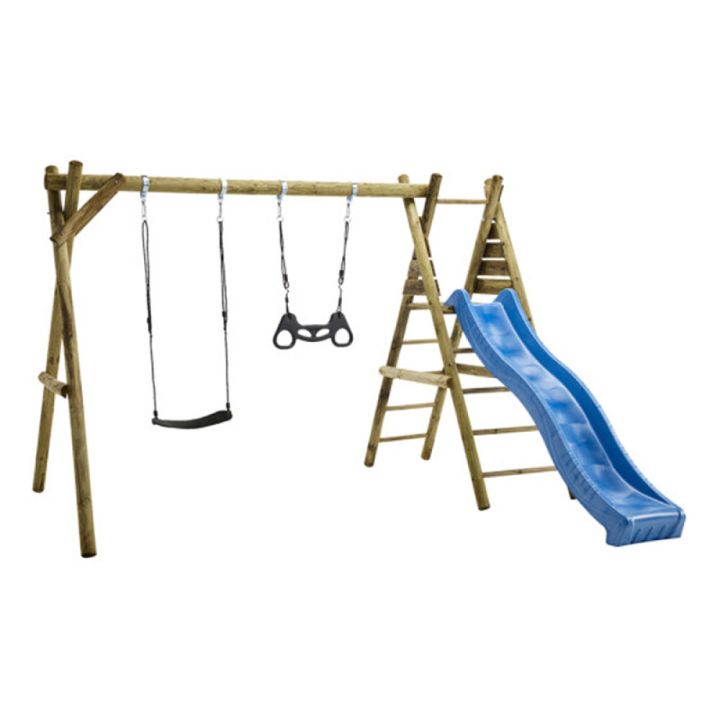 Kiigekomplekt Nordic Play liumäega sinine