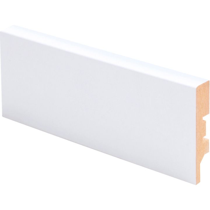 Põrandaliist MDF valge 12 x 58 x 2750 mm