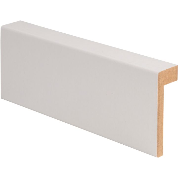 Välisnurgaliist MDF valge 21 x 58/13 x 2200 mm
