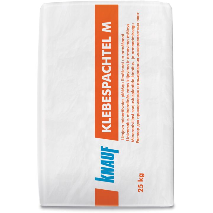 Mineraalvillplaatide kinnitus- ja armeerimissegu Knauf Klebespachtel M 25 kg