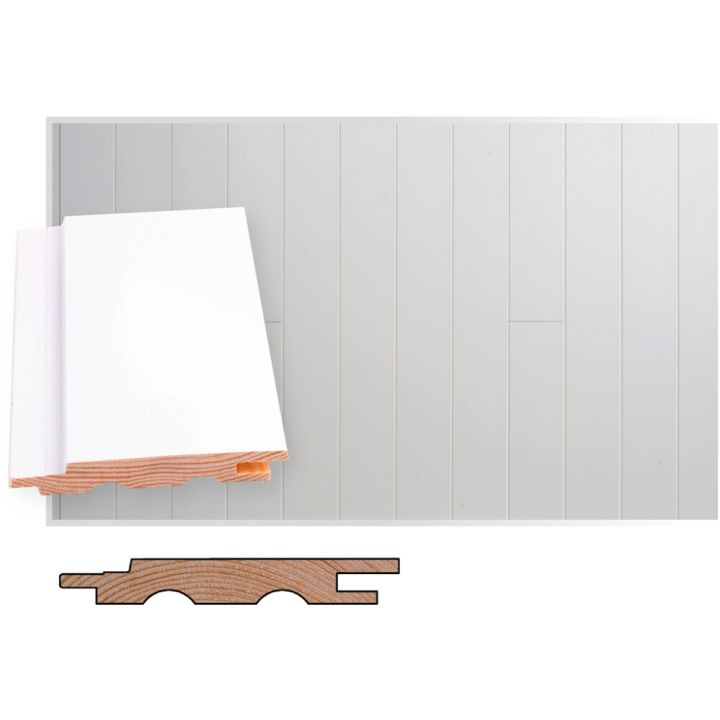 Sisevoodrilaud Maler STS Mänd sõrmjätkatud valge