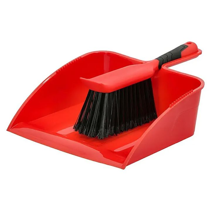 Harja-kühvlikomplekt Bauhaus punane