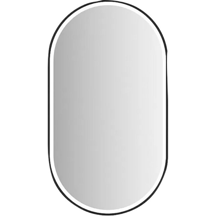 LED-peegel Camargue Supreme 50 x 90 cm Must