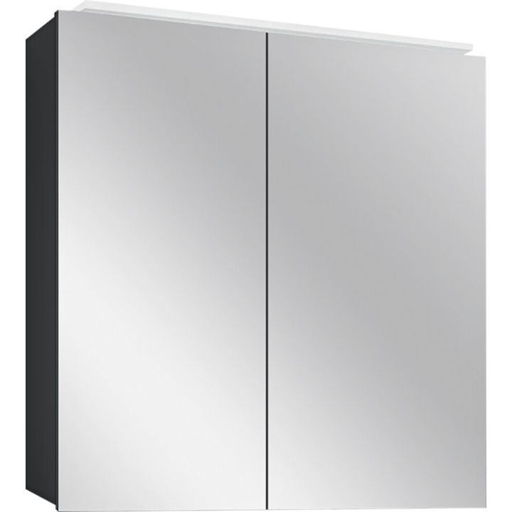 LED-peegelkapp Camargue Aluminio Black
