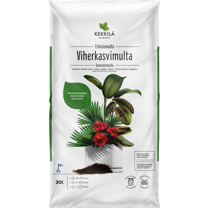 Roheliste taimede muld 30 l
