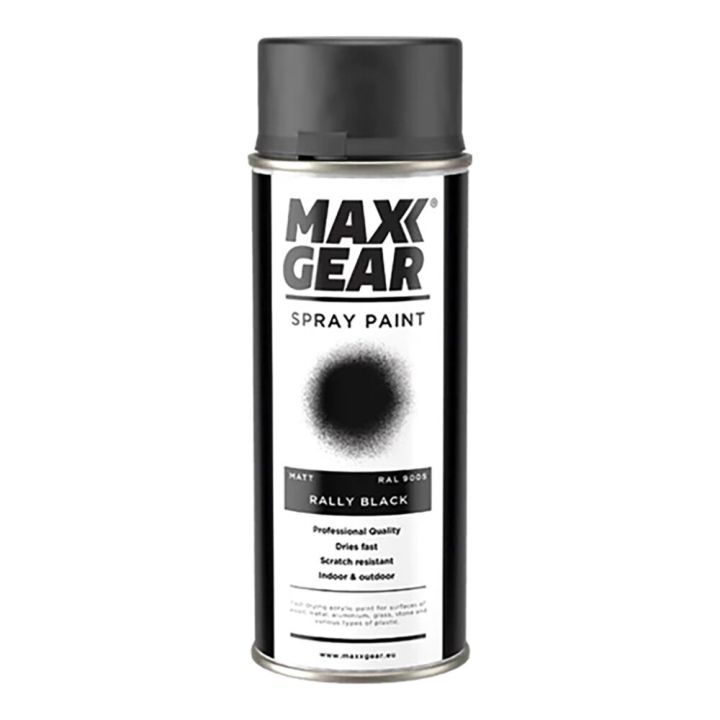 Aerosoolvärv Maxx Gear RAL 9005 matt must 400 ml