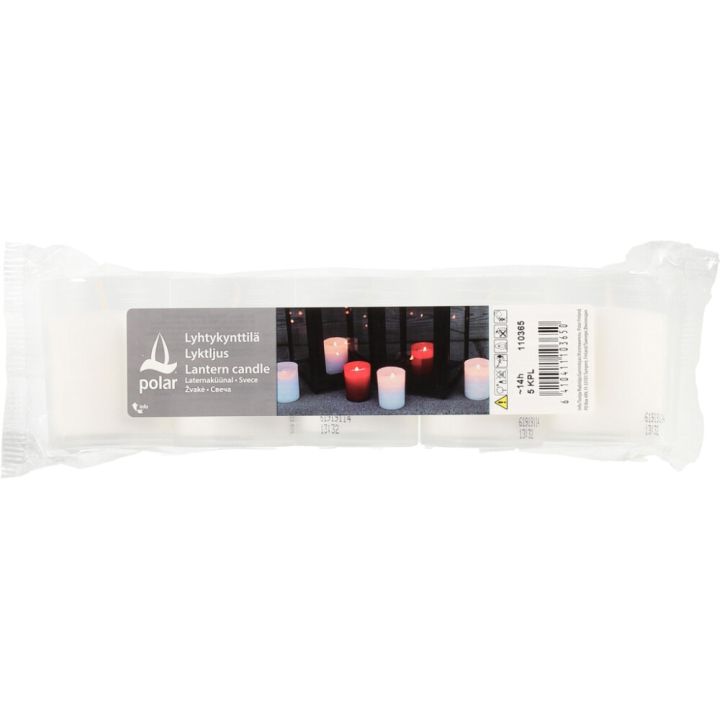 Laternaküünlad 5 tk/pakk, valge