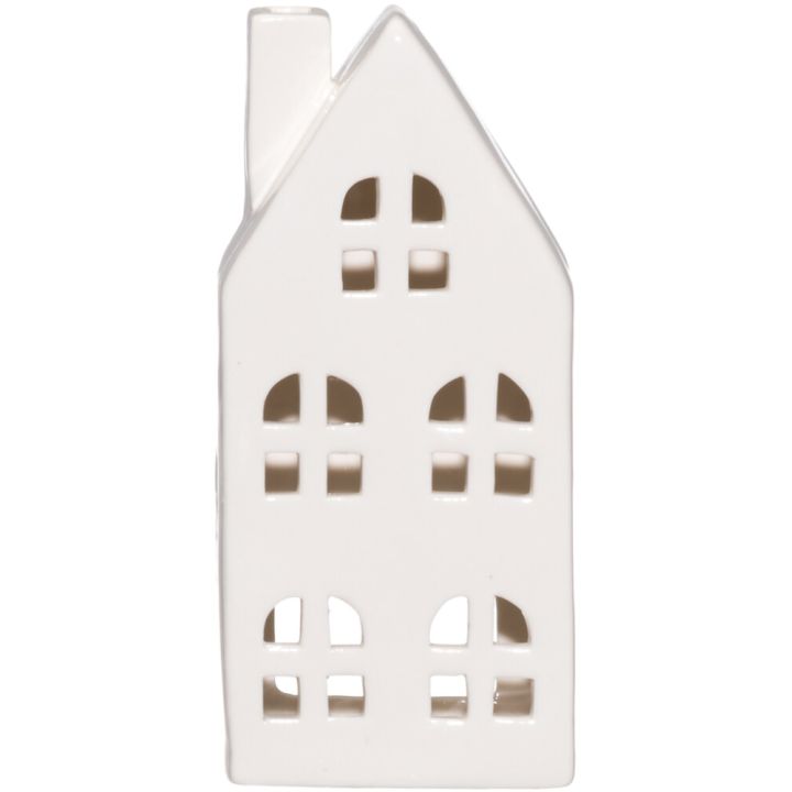 Latern 4living maja Copenhagen 17 cm, valge