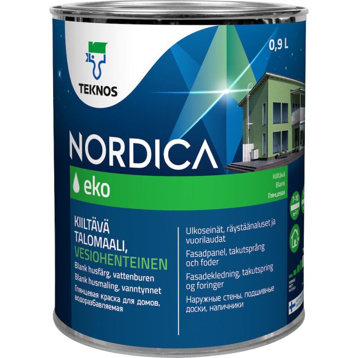 Majavärv Teknos Nordica Eko MP3 ainult toonimiseks 0,9 l