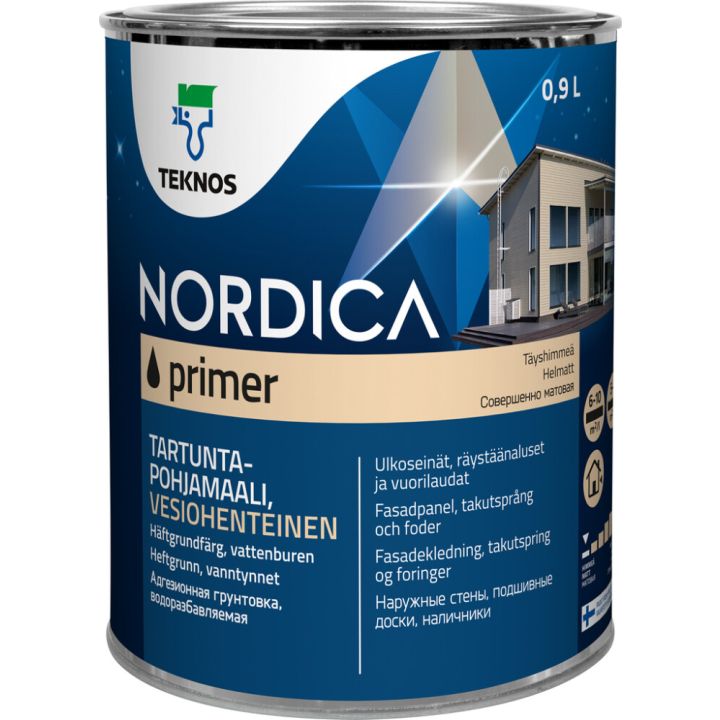 Alküüdkruntvärv Teknos Nordica Primer PM1 valge
